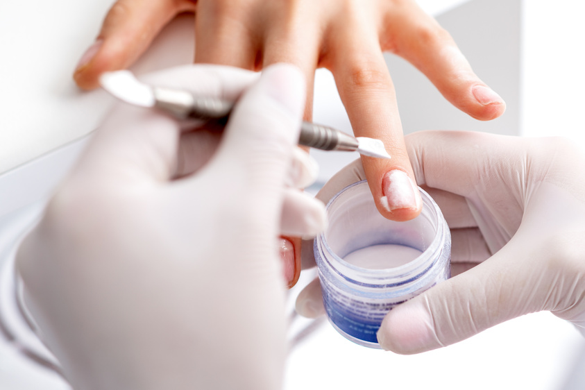 Process of Applying Acrylic Powder on the Nails