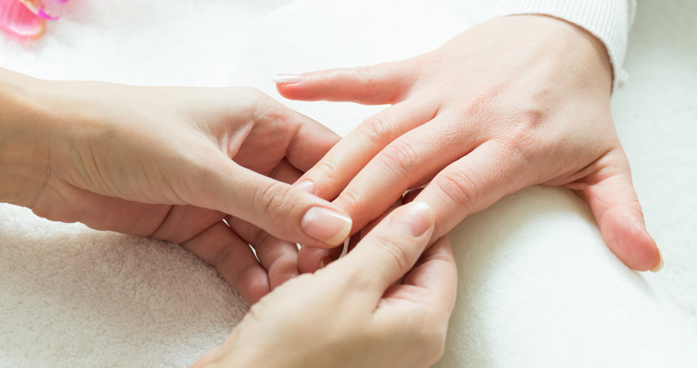 Manicure massage procedure